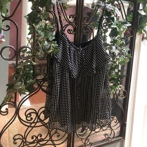 New York and Co Polka Dot Top